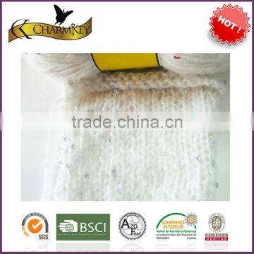 soft sequins knitting yarn wholesale baby feeling
