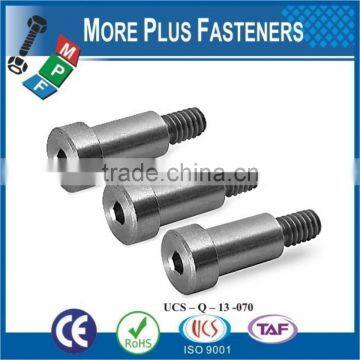 Made In Taiwan Hardened Steel Smooth Head Stainless Steel Shoulder Bolt