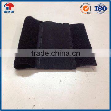 Custom Shape Nylon Black Hook Loop Touch Tape Patch For Uniform & Bags photo-6