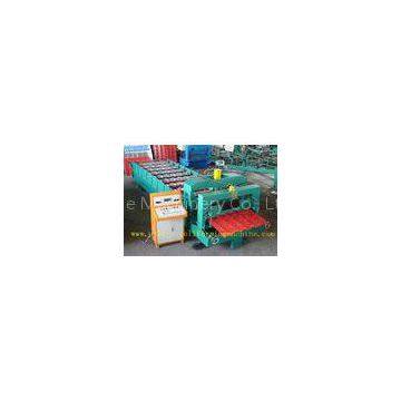 Hydraulic Glazed Tile Roll Forming Machine / Durable Rolling Form Equipment