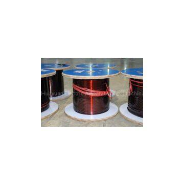 Enamelled aluminum rectangular wires