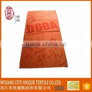 orange nice look custom beach towel