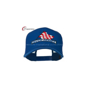 Royal Flag Embroidered Racing Baseball Caps , Trucker Mesh Cap