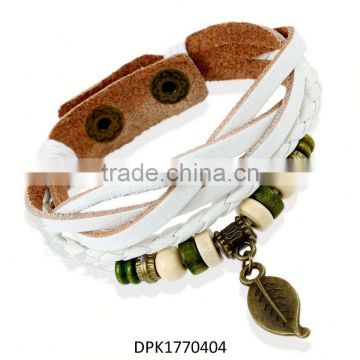 best design 2017 cool bracelet leather cuff bracelet