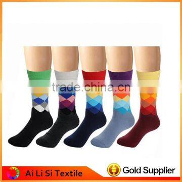 Hot Selling Christmas Kawaii Funny Sock Stripes Argyle Colorful Men's Dress Socks Made in China photo-4