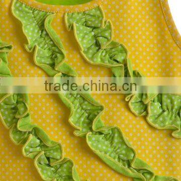 Pictures of Girls Cotton Tops Ruffle Boutique Clothing Girls Ruffle Top 2017 photo-3