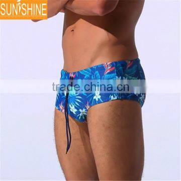 OEM Sublimation Printed Men Beach Wear Shorts Men Swim Wear Shorts