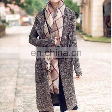 2016 Autumn And Winter Scarf Ladies Acrylic Plaid Scarf photo-2