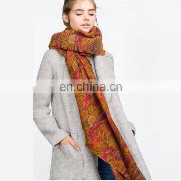 Autumn And Winter New Printing Scarf Multicolored Paisley Soft Warm Acrylic Scarf