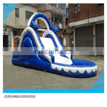 new design inflatable water slide with small water pool