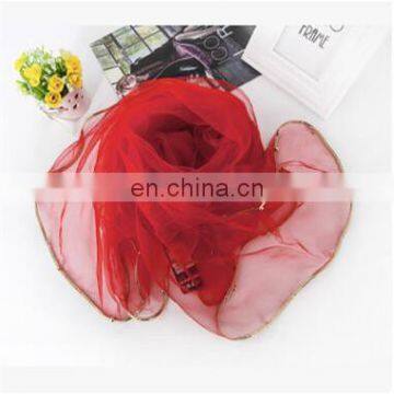 New Ladies Lace Simple Silk Gauze Kerchief Nail Bead 140*140cm Scarves photo-3