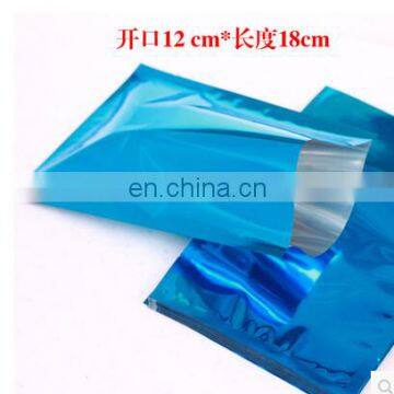 Blue shiny Aluminum foil food bags