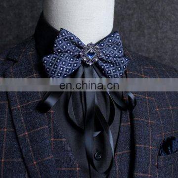 Aidocrystal Bow tie Fashion male bow ties for men married the groom color block decoration butterfly bowknot