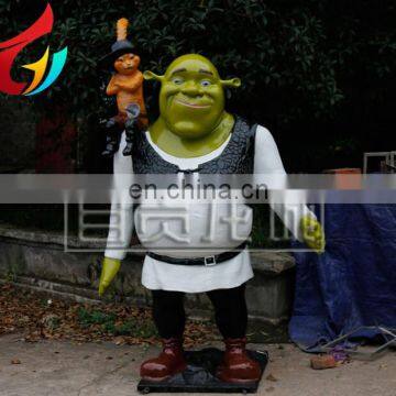 Amusement Park 2M Height Fiberglass Movie Character Life Size Shrek photo-6