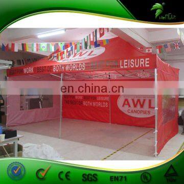 3X6M Canopy Tent , Cheap Pop Up Folding Tent With Custom Printing