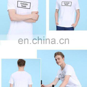 Pre-shrunk Customize Cheap Fashion Printing Men's T-shirts Hot Sale Short Sleeve Tshirts Breathable Hand Wash T-shirt photo-6