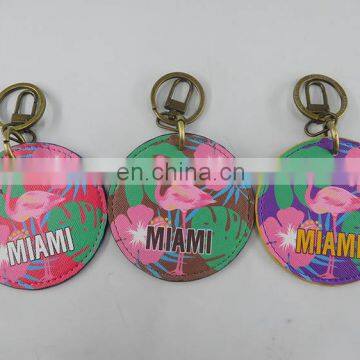 Eco Friendly Manufacturers Colorful Leather Keychain With Logo photo-6