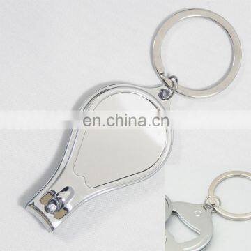 hot sale heat transfer metal coin holder keychain of high quality