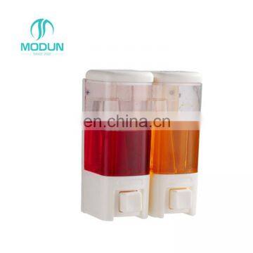 Abs Double Refillable Wall Hanging Hotel Liquid Soap Dispenser