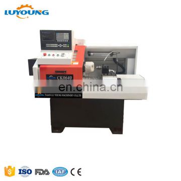 CK0640 red cheap automatic turning lathe with cnc