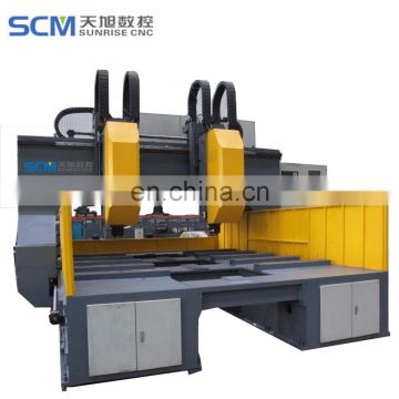 SUNRISE TPHD2020/TPHD2525/TPHD3030 Double Spindle CNC High Speed Drilling Machine For Tube Plate Flanges Clapboard