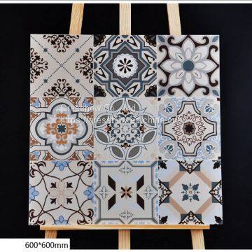 600x600mm Mediterranean Glazed Matt Moroccan Tiles