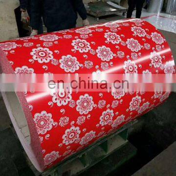 PPGI Color Coated Prepainted Galvanized Steel Coil (Flower Pattern)