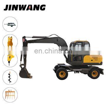 Japanese Used Multifunction Mini Digger Wheel Excavator for Sale photo-4