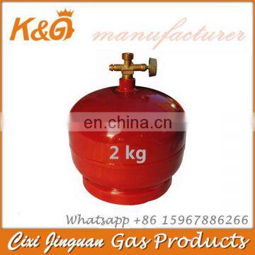 2 KG LPG Gas Cylinder Tank Cooking Engry Canisters Home Camping Container