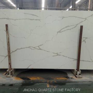 Artificial calacatta quartz stone slabs