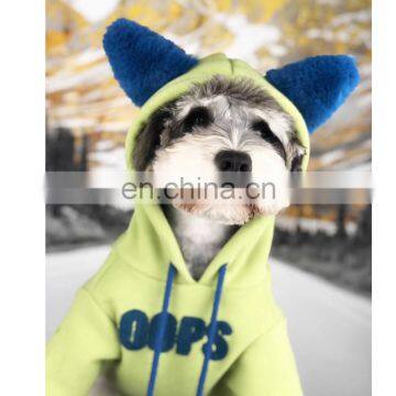 Dog Spring Hoodie Lovely Dog Clothes Cotton Ear Decorated Hoodie Cat Pet Clothing Teddy Corgi Schnauzer Pomeranian photo-3