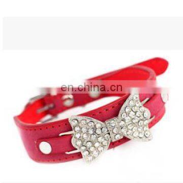 Bright Diamond Butterfly Knot Pet Collar Leash Training Dog Pulling Rope Pet Neck Chain Pet Supplies photo-4