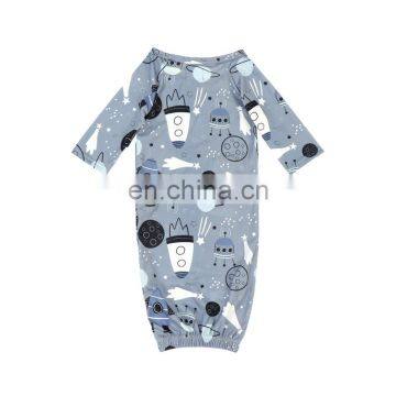 Newborn Baby Boy Gown Sleep Sack Soft Baby Boy Sleep Wrap Bag With Hat Suit Summer photo-5