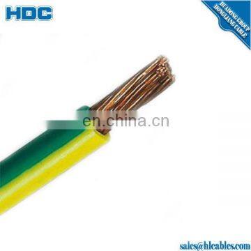 Copper Core Earthing Cable PVC Insulation 50mm2 Yellow Green Grounding Cable photo-2