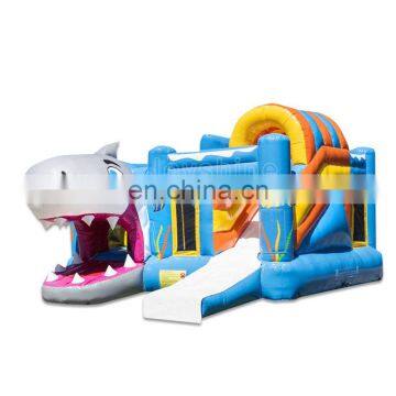 Shark Themed Bouncy Castles Inflatable Combo Bouncer Jumping Castle With Slide