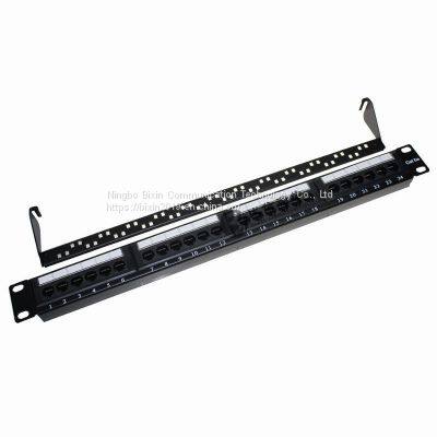 24-port network distribution frame, modular over five types of network distribution frame