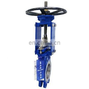 Bundor Ansi 150# a216 cast steel wcb 4 inch knife gate valve