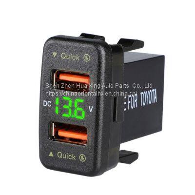 USB автомобильный зарядник с быстрой зарядкой QC 3.0
