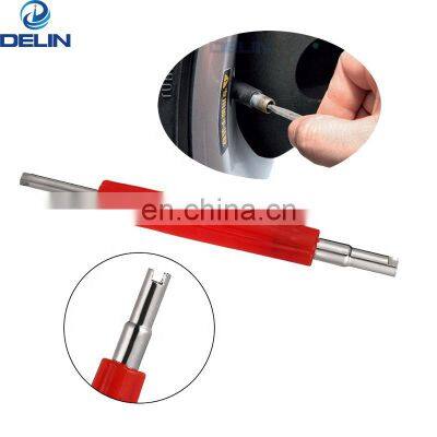 2 in 1 valve core removal install tool, Universal plastic double headed Schrader valve core repair tool, wrench, spanner