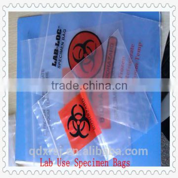 Disposible Laboratory Biohazard Specimen Bag