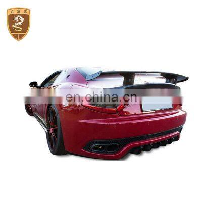 China Manufacturer MS Style Carbon Fiber Rear Spoiler Wing Suitable For Maserati GT Gran Turismo Car Wing