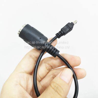 5 Wires Mini USB Cable to 5 Pin DIN MIDI With 2 Resistors Connector to Instruments and Keyboard photo-4