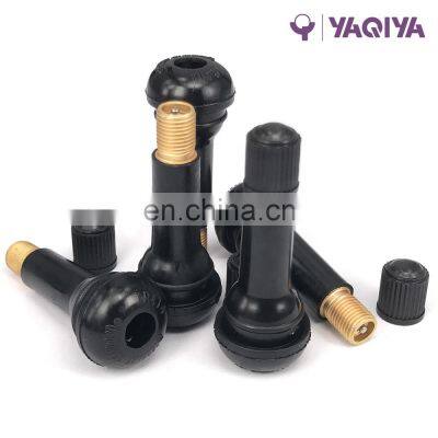 Snap In Tubeless Tire Valve With Natural Rubber Anti Leakage Valves