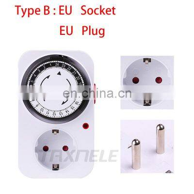 24 Hour Programmable Timer Switch Universal Socket Mechanical Timer 220V 16A Europe Plug EU Plug EU Socket photo-2