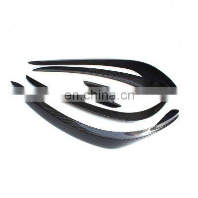 6pcs/set CLS Style W218 Carbon Fiber Car Bumper Canards for Mercedes Benz W218 CLS400 CLS550 photo-3