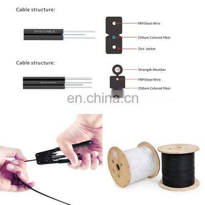 1 2 4 Core Fiber Optic Indoor/outdoor Flat FTTH Drop Cable photo-5