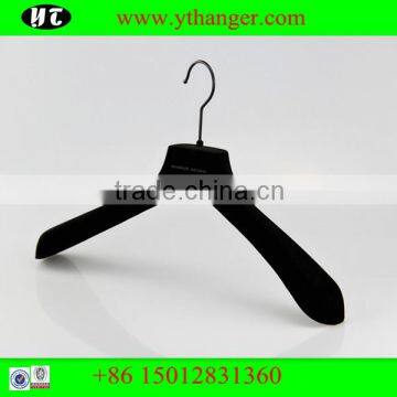 Velvet Hanger Black Wide Shoulder Plastic Hanger for Clothes Quality Choice Supplier's Choice