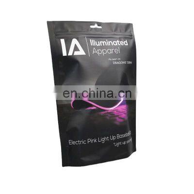 Wholesale Frosted Plastic Bag Clothes Zip Lock Self Sealing Bag Clothing Packaging Frosted Custom Print Zipper Bag photo-3