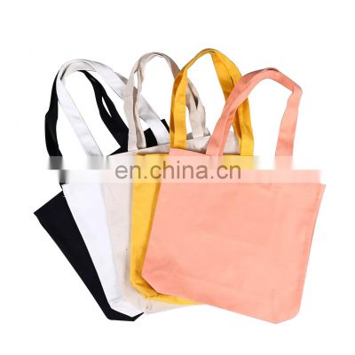 Hot Sale Wholesale 100% Cotton Women Handbag Large Canvas Tote Bag with Custom Printed Logo