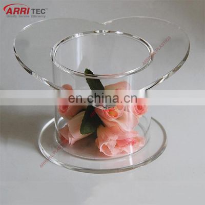 Clear Heart Top Acrylic Cake Separator Stand